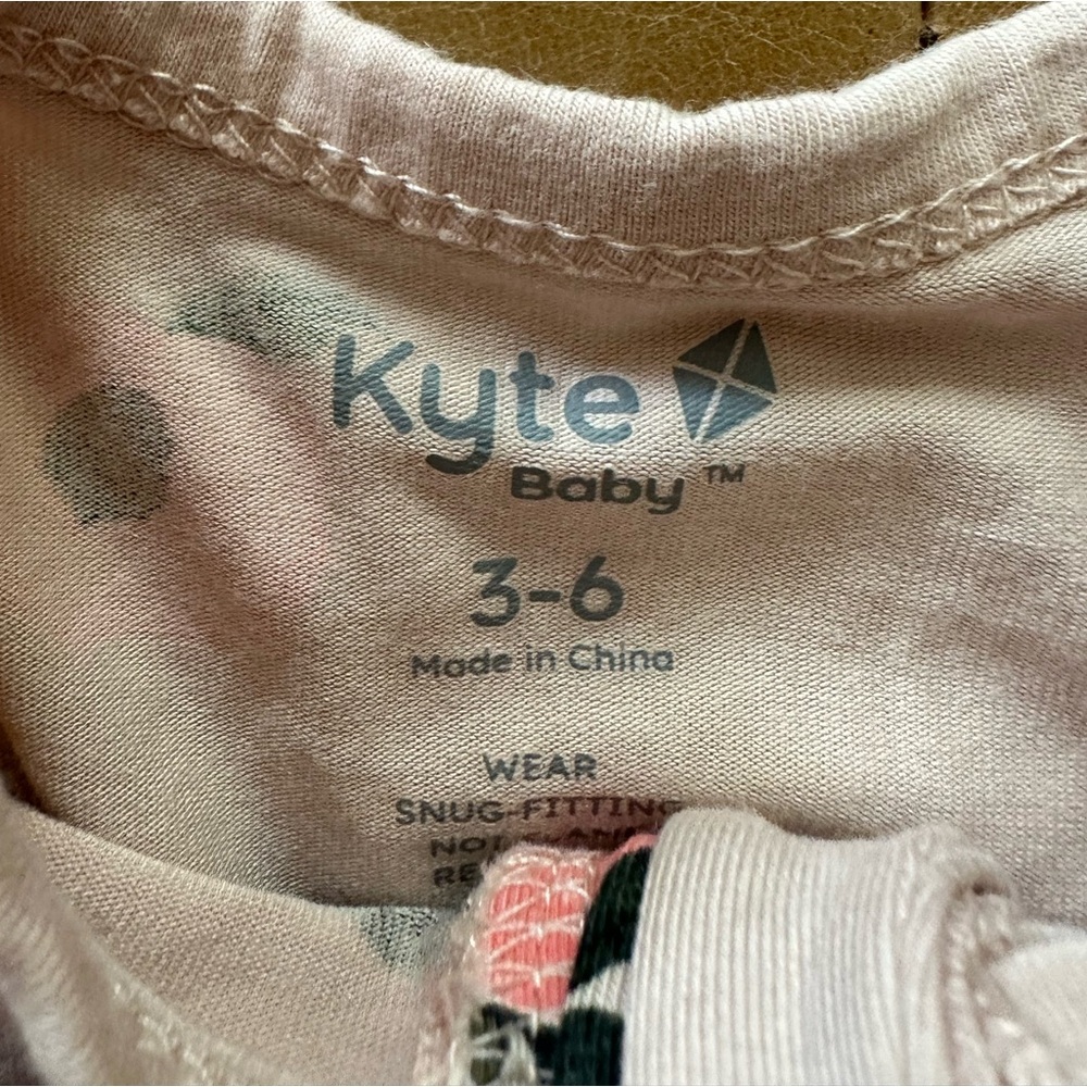 Kyte BABY Peach Print Jumpsuit - Picture 3 of 3